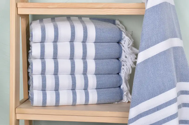Personalized Gift For Him, Peshtemal Towel, Quick-drying peshtemal towel for poolside, Bath towel, Travel towel, 68x36 Cotton Chevron Towel - 2