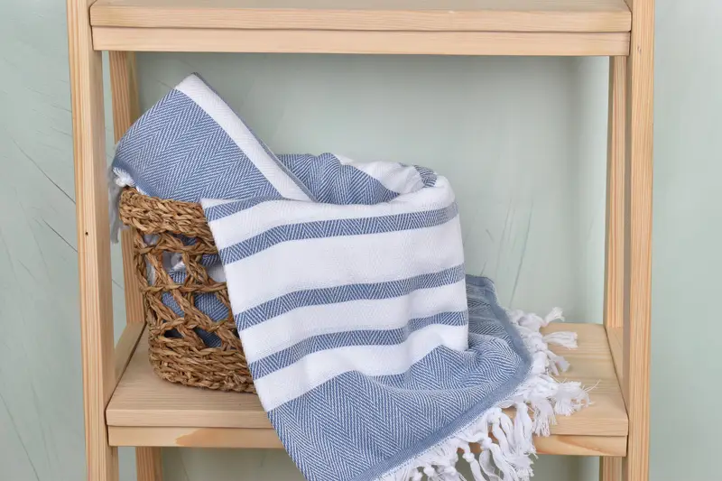 Personalized Gift For Him, Peshtemal Towel, Quick-drying peshtemal towel for poolside, Bath towel, Travel towel, 68x36 Cotton Chevron Towel - 4