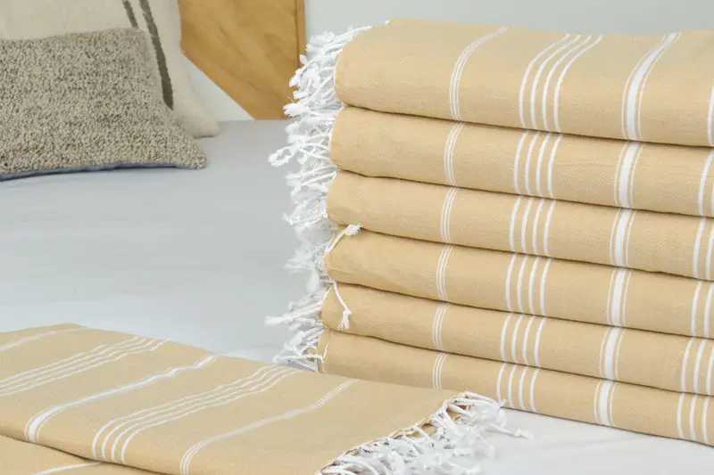 Turkish Blanket Throw, 96x80 Cotton Striped Towel, Bridal Shower Favors, Tablecloth, Bachelorette Gifts, Bachelorette Party Favors, Turkish Bedcover - 3