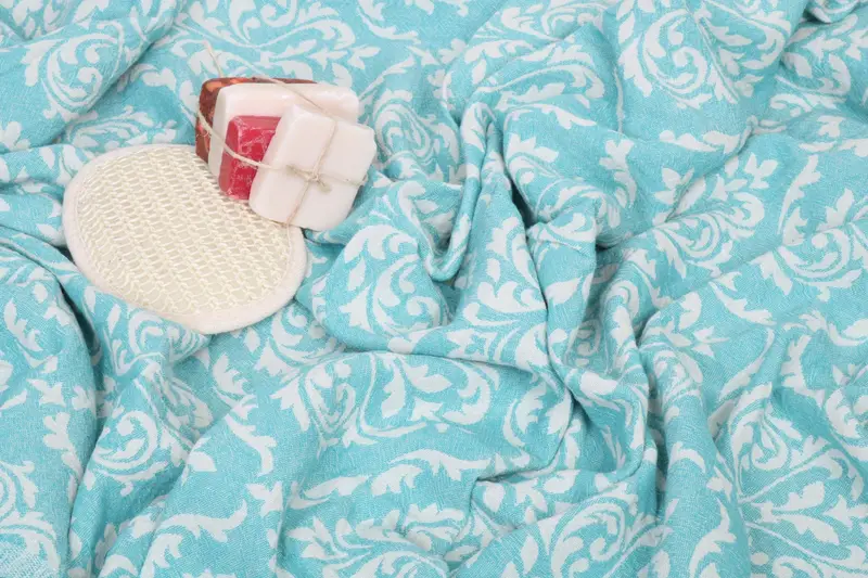 Eco-Friendly Turkish Towel, 68x36 Cotton Baroque Towel, Sand-resistant towel, Wedding Hand Made Gift, Soft towel, Christmas Favors, Custom Gift - 8