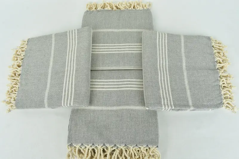 Monogram Turkish Towel, Embroidered Turkish Towel, Turkish Towel Beach, Turkish Towel USA, 68x40 Cotton Striped Towel, Anniversary Gift For Her - 6