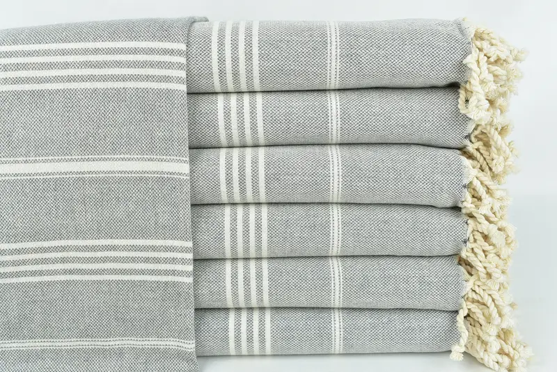 Monogram Turkish Towel, Embroidered Turkish Towel, Turkish Towel Beach, Turkish Towel USA, 68x40 Cotton Striped Towel, Anniversary Gift For Her - 1