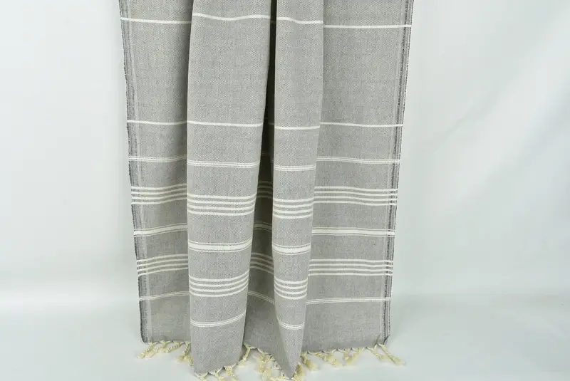 Monogram Turkish Towel, Embroidered Turkish Towel, Turkish Towel Beach, Turkish Towel USA, 68x40 Cotton Striped Towel, Anniversary Gift For Her - 8
