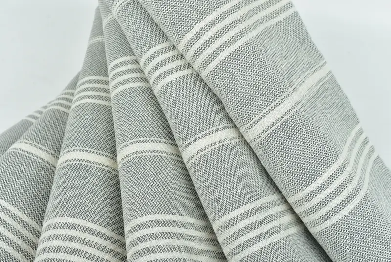 Monogram Turkish Towel, Embroidered Turkish Towel, Turkish Towel Beach, Turkish Towel USA, 68x40 Cotton Striped Towel, Anniversary Gift For Her - 5