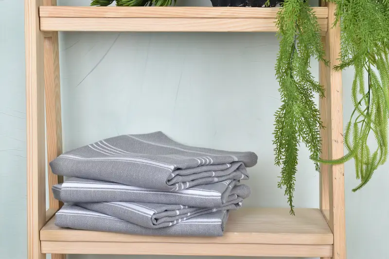 Cotton towel, Valentines Day Gift For Him, 70x40 Cotton Striped Fringeless Towel, Quick-dry peshtemal, Bridesmaid Gift Towel, Housewarming Gift - 7