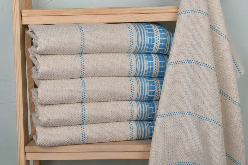 Spa Towel, Monogram Kitchen Towel, 40x20 Linen Striped Towel, Spa Gift, Gym Towel, Custom Wedding Gifts, Custom Hand Towel, Personalized Hand Towel - 2