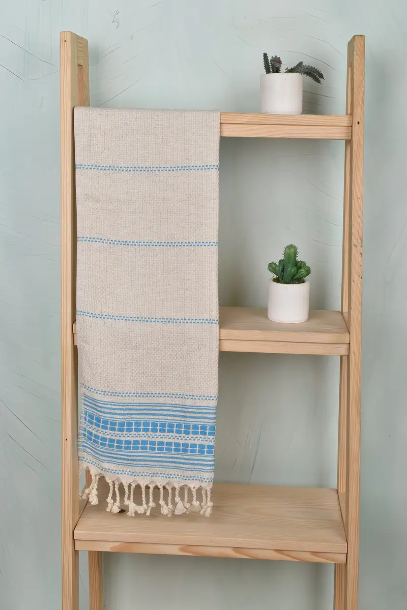 Spa Towel, Monogram Kitchen Towel, 40x20 Linen Striped Towel, Spa Gift, Gym Towel, Custom Wedding Gifts, Custom Hand Towel, Personalized Hand Towel - 8