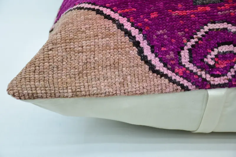 Tribal Pillow Cover, Kilim Pillow, Boho Pillow Sham Cover, Kilim Cushion Sham, 32x32 Gray Cushion Case, Pillow Case, Handmade Throw Pillow Sham - 5