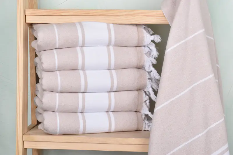 68x36 Cotton Striped Terry Towel, Monogrammed Turkish Towel, Quick-dry towel, Bath towel, Holiday Towel, Cotton towel, Guest Towel, Christmas Gift - 2
