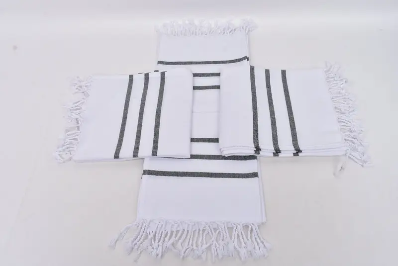Personalisiertes Handtuch, Brautjungferngeschenk, 40x24 Baumwollstreifenhandtuch, Brautjungfernbevorzugungen, Geschenk für ihn, Hochzeitsbevorzugungen, Spa -Handtuch, Küchentuch - 6