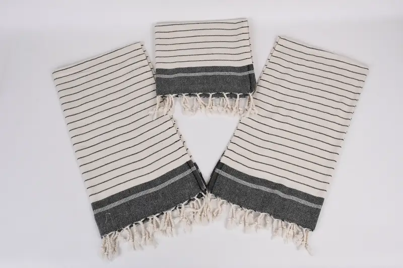 Monogram Towels, Personalized Dish Towel, Gifts For Him, Monogrammed Hand Towel, Bathroom Towels, 40x22 Cotton Striped Towel, Merry Christmas Gifts - 6