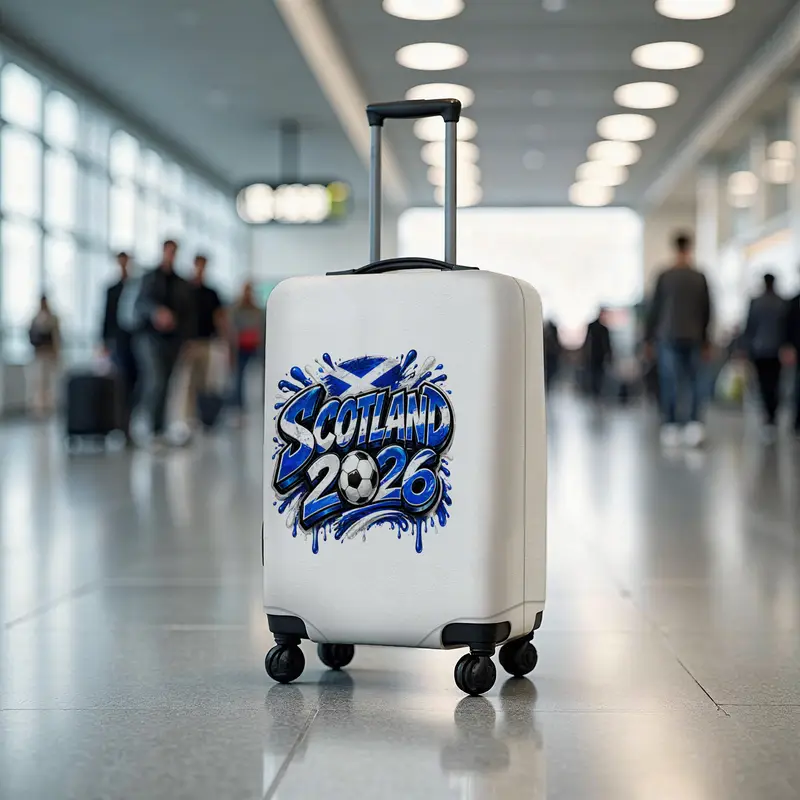 Soccer Fan Luggage Cover, 2026 Football Suitcase Protector, Custom Travel Cover - 1