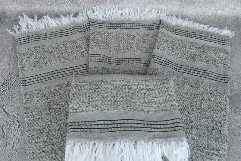 Sand-resistant towel, Summer Gift, Bathroom Towel, Wedding Favors, 70x36 Linen Striped Towel, Cute Beach Towel, Turkish Bath Towel Set - 4
