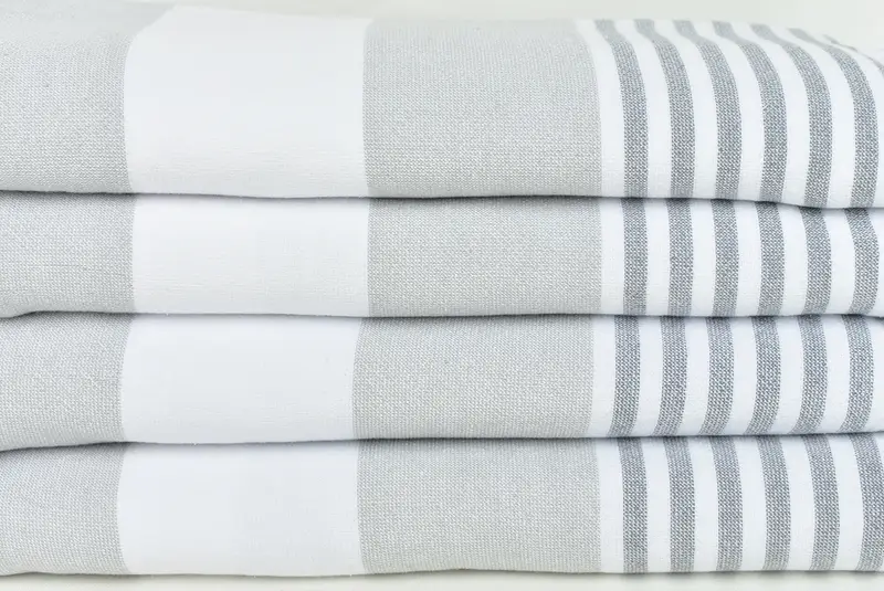 Custom Beach Towel, Lightweight towel, Peshtemal, Bachelor Gifts, Eco-friendly Turkish peshtemal towel, 68x36 Cotton Striped Terry Towel, Yoga Towel - 2