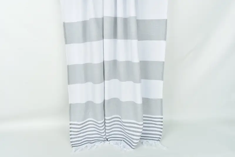 Custom Beach Towel, Lightweight towel, Peshtemal, Bachelor Gifts, Eco-friendly Turkish peshtemal towel, 68x36 Cotton Striped Terry Towel, Yoga Towel - 8
