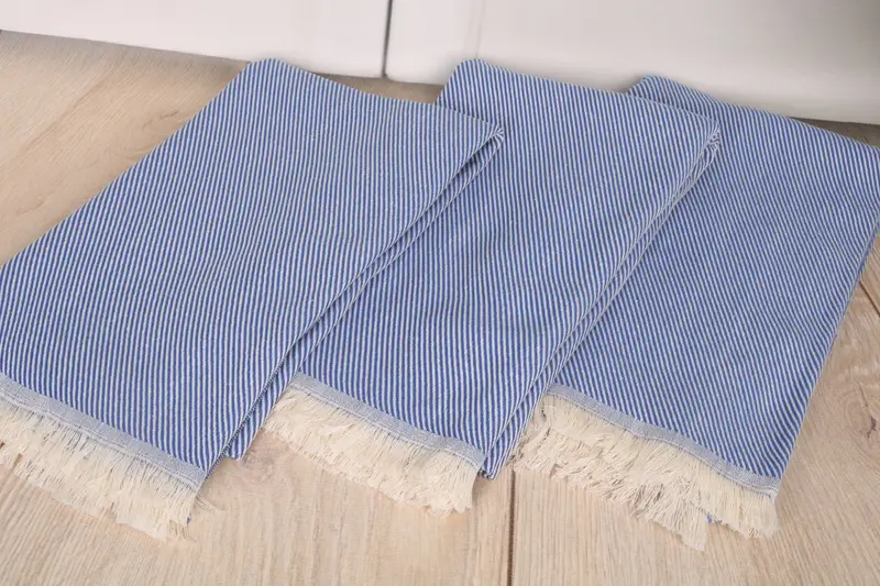 Turkish Towel USA, Soft towel, Valentines Gift, Traditional Turkish peshtemal for hammam, 70x36 Cotton Striped Towel, Custom Wedding Gift - 6