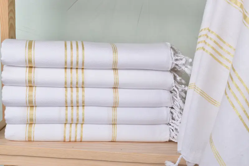 Bridesmaid Gifts, Monogram Turkish Towel, Wedding For Favor, Bachelorette Party Favors, 70x40 Cotton Striped Towel, Guest Towel, Decorative Towel - 1