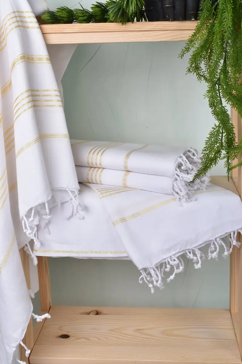 Bridesmaid Gifts, Monogram Turkish Towel, Wedding For Favor, Bachelorette Party Favors, 70x40 Cotton Striped Towel, Guest Towel, Decorative Towel - 6
