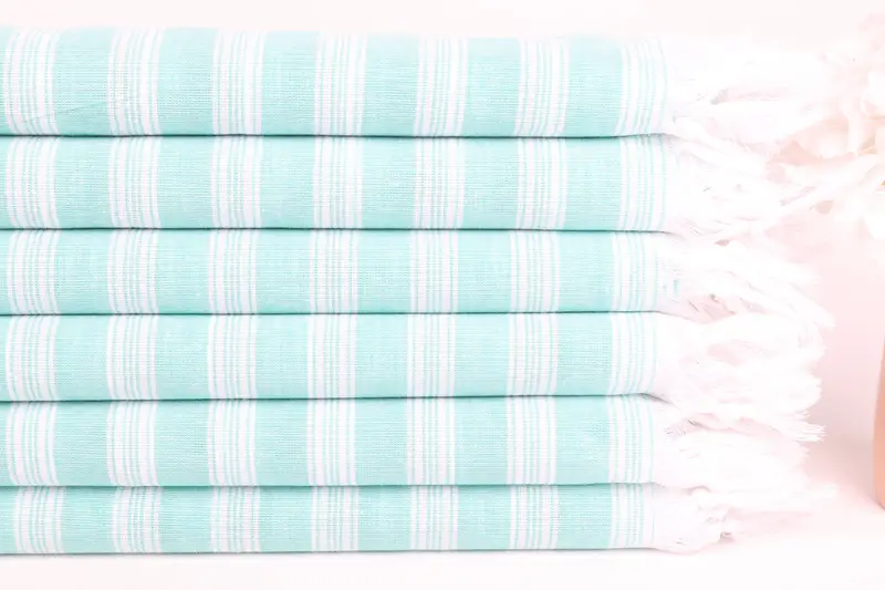 Summer Towel, Turkish bath towel, Gift For Coworker, 70x40 Cotton Striped Towel, Organic Turkish towel, Bath towel, Wedding Anniversary Gift - 3