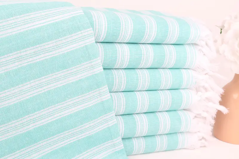 Summer Towel, Turkish bath towel, Gift For Coworker, 70x40 Cotton Striped Towel, Organic Turkish towel, Bath towel, Wedding Anniversary Gift - 1