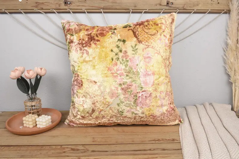 28x28 Pink Pillow, Kilim Cushion Sham, Couch Cushion Cover, Interior Designer Pillow, Handmade Kilim Cushion, Cushion Case - 2