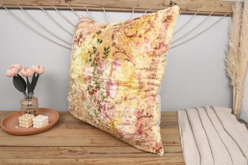 28x28 Pink Pillow, Kilim Cushion Sham, Couch Cushion Cover, Interior Designer Pillow, Handmade Kilim Cushion, Cushion Case - 4