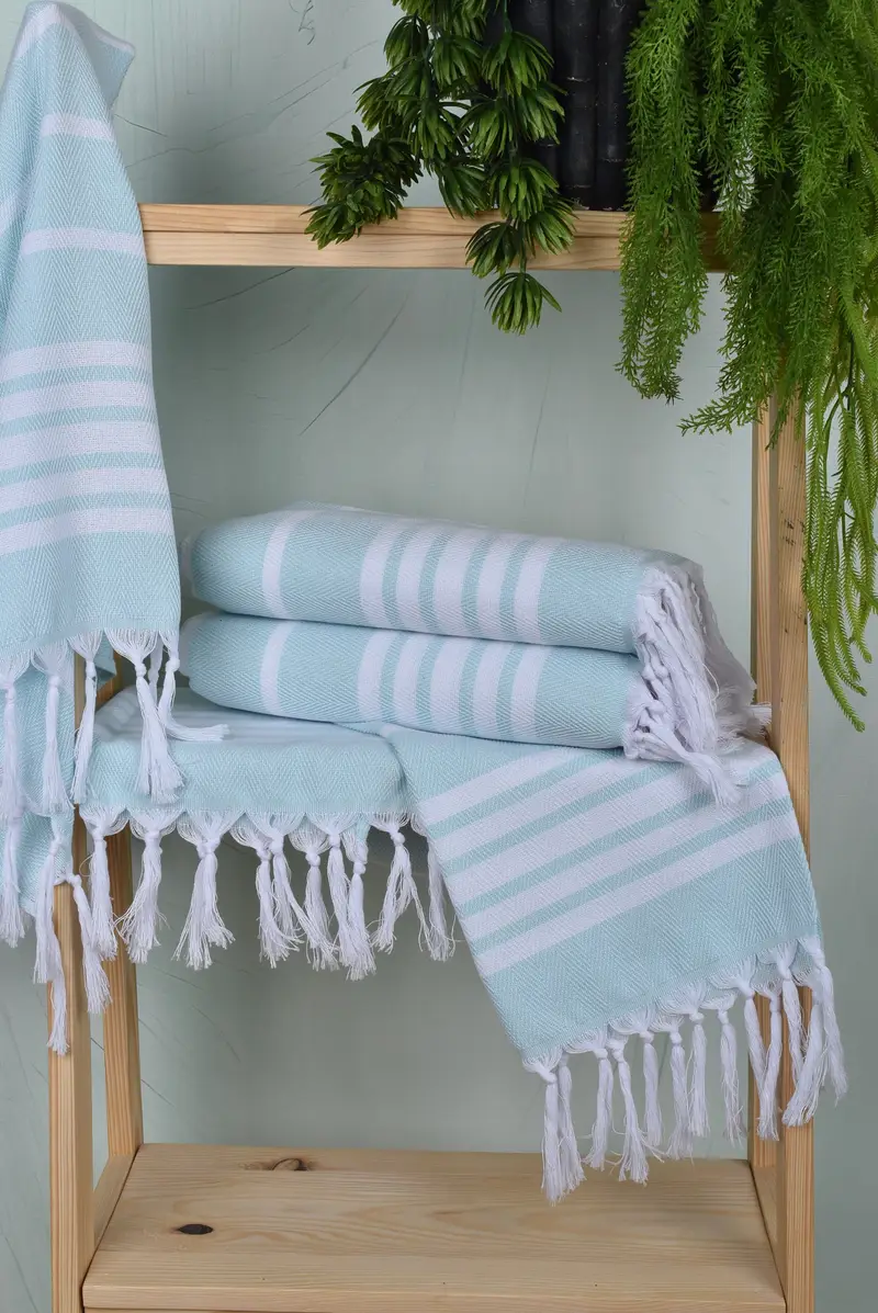 Monogram Kitchen Towel, Spa Towel, 40x20 Cotton Zig zag Towel, Custom Hand Towel, Turkish Hand Towel, Xmas Gifts, Bathroom Towel, Home Decor Gifts - 6