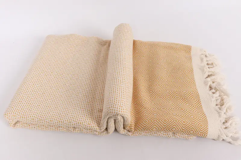 Family Gift Basket, Bachelorette Gifts, 104x80 Cotton Diamond Towel, Boho Throw Blankets, Personalized Bridesmaid Gift, Wedding Favors - 6