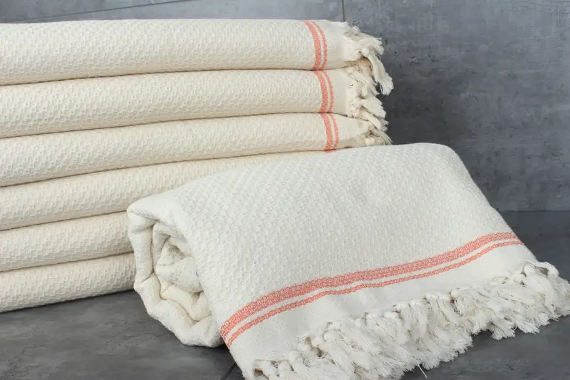 Tablecloth, Turkish Blanket Throw, Maid Of Honor Gift, Gift For Wedding Day, Woven Throw Blanket, 94x92 Cotton Striped Towel, Monogram Blanket - 2