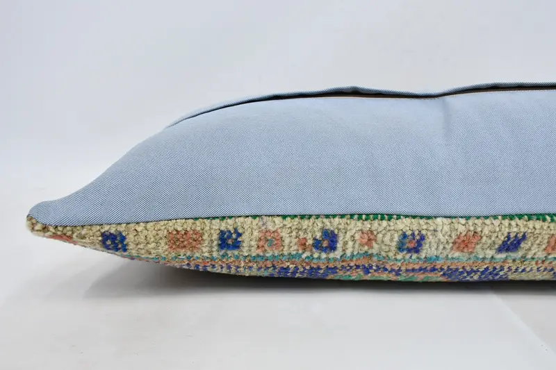 Gift Pillow, Cotton Cushion Cover, 16x48 Blue Cushion Case, Outdoor Patio Pillow, Home Decor Pillow, Antique Pillows, Pillow Case - 5