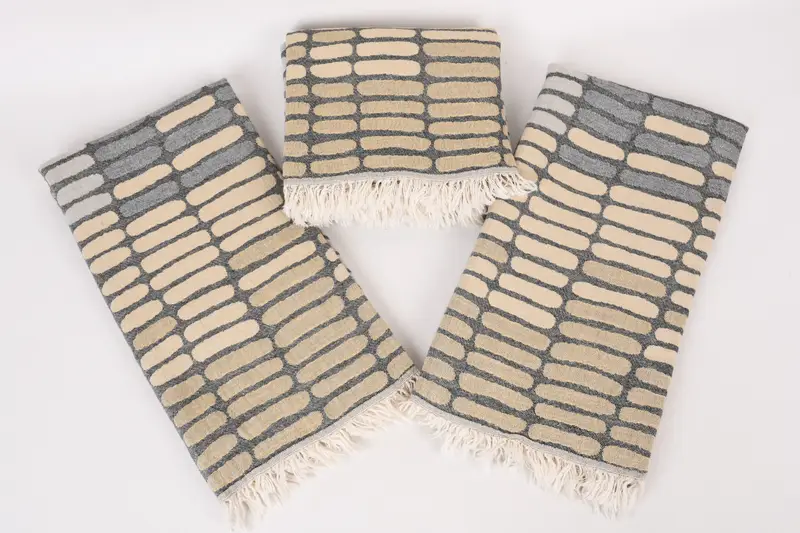 70x40 Cotton Asymmetric Design Towel, Traditional Turkish peshtemal for hammam, Gift For Coworker, Fouta towel, Wedding Gifts Towel, Gifts For Him - 7
