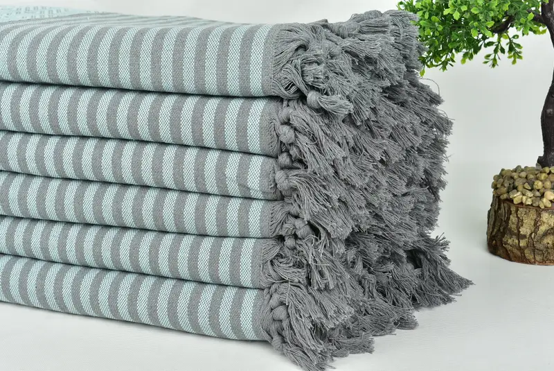 104x80 Cotton Diamond Towel, Organic Throw, Bridesmaid Gifts Personalized, Woven Throw Blanket, Bridal Shower Gift, Throw Blanket, Halloween Blanket - 3