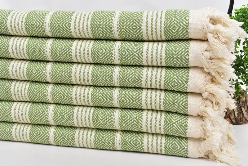 Beach towel, Absorbent Turkish towel, Bachelorette Party Gift, Personalized Gift For Him, 70x38 Cotton Diamond Towel, Turkish Towel Monogram - 3