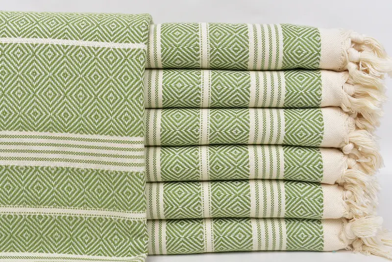 Beach towel, Absorbent Turkish towel, Bachelorette Party Gift, Personalized Gift For Him, 70x38 Cotton Diamond Towel, Turkish Towel Monogram - 1