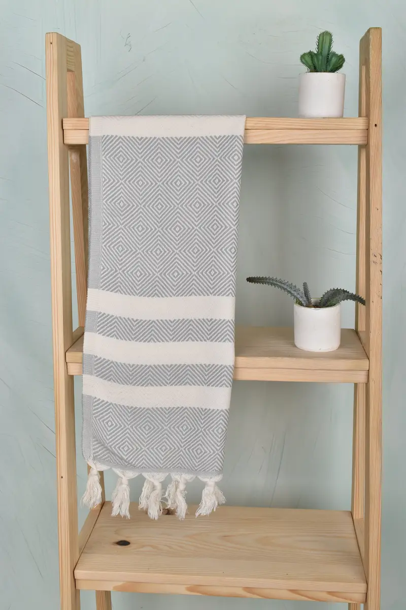 Turkish Tea Towel, Bathroom Towels, Gift For Her, Holiday Towel, Monogram Kitchen Towel, Summer Towel, 32x20 Cotton Diamond Towel, Gift For Coworker - 8
