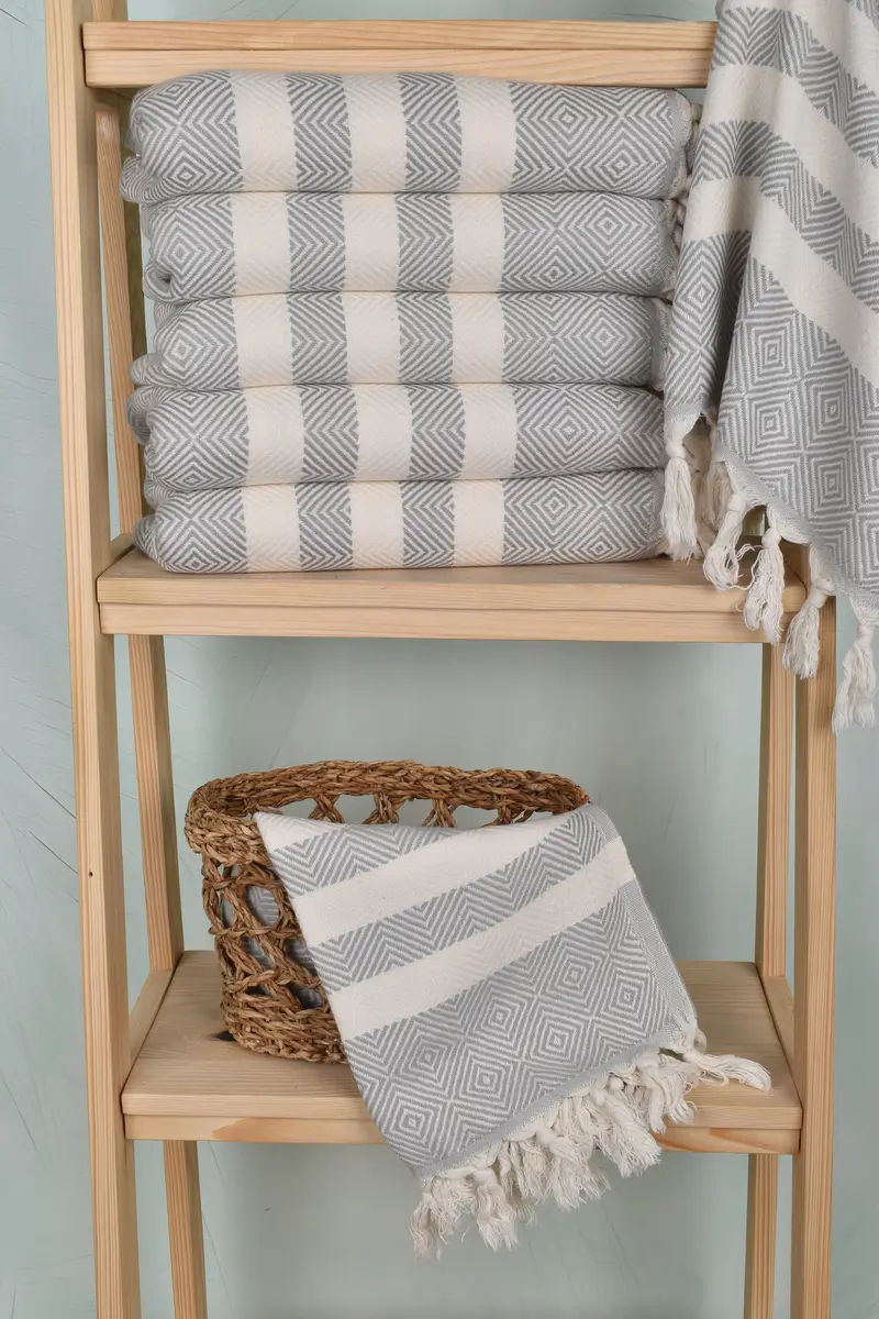 Turkish Tea Towel, Bathroom Towels, Gift For Her, Holiday Towel, Monogram Kitchen Towel, Summer Towel, 32x20 Cotton Diamond Towel, Gift For Coworker - 3