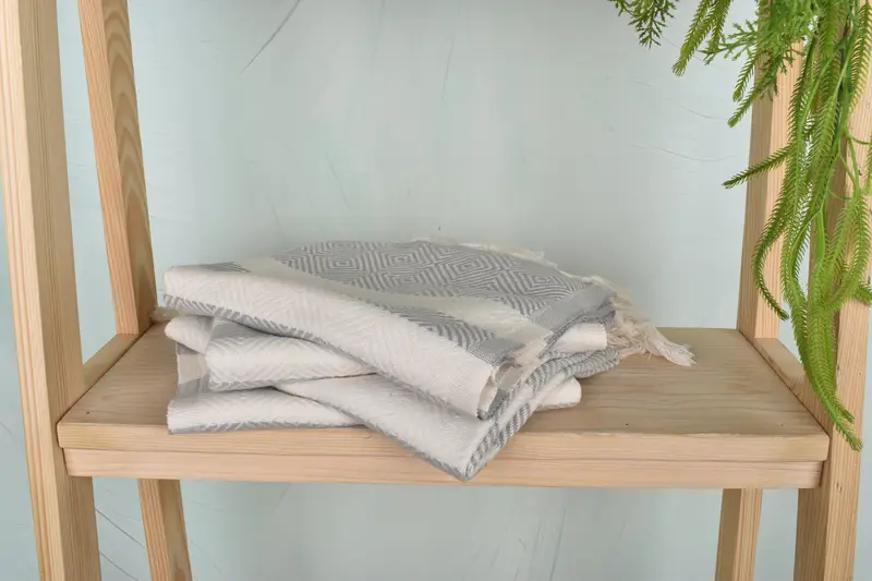 Turkish Tea Towel, Bathroom Towels, Gift For Her, Holiday Towel, Monogram Kitchen Towel, Summer Towel, 32x20 Cotton Diamond Towel, Gift For Coworker - 7