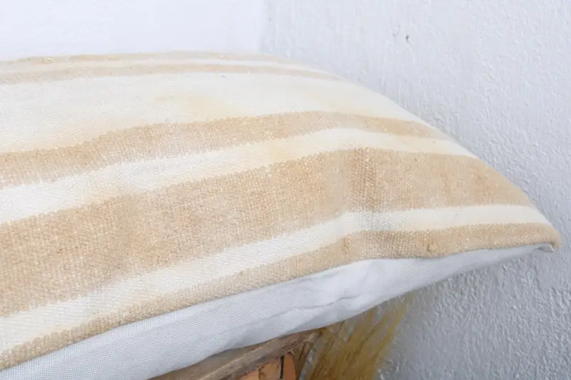 Vintage Kilim Pillow, Bohemian Cushion Pillow Cover, Cushion Cover, 16x48 White Cushion, Interior Designer Pillow, Pillow for Sofa - 5