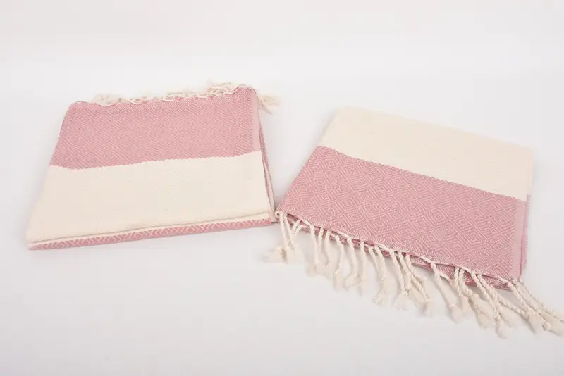 Bridesmaid Gifts Personalized, Monogram Towels, Turkish Towel Hand Towel, Small Bath Towels, Personalized Kitchen Towel, 40x20 Cotton Diamond Towel - 7