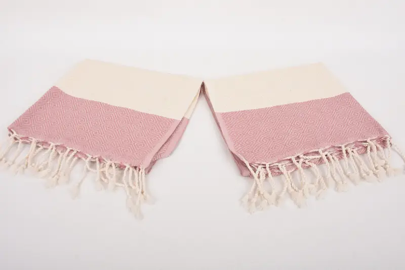 Bridesmaid Gifts Personalized, Monogram Towels, Turkish Towel Hand Towel, Small Bath Towels, Personalized Kitchen Towel, 40x20 Cotton Diamond Towel - 6