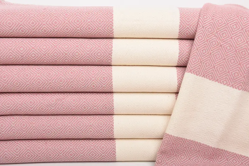 Bridesmaid Gifts Personalized, Monogram Towels, Turkish Towel Hand Towel, Small Bath Towels, Personalized Kitchen Towel, 40x20 Cotton Diamond Towel - 2