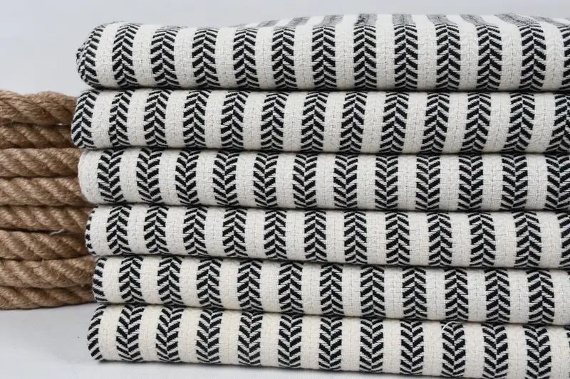 Özel El Havlu, Kişiselleştirilmiş Mutfak Havlu, Monogram Mutfak Havlu, Erkek Arkadaş Noel Hediyesi, 40x18 Pamuklu Chevron Havlu, Nedime Hediyesi - 2