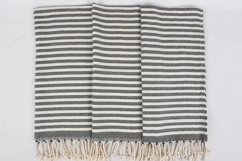 Özel El Havlu, Kişiselleştirilmiş Mutfak Havlu, Monogram Mutfak Havlu, Erkek Arkadaş Noel Hediyesi, 40x18 Pamuklu Chevron Havlu, Nedime Hediyesi - 3