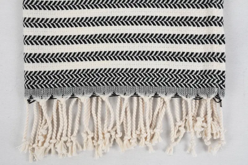 Özel El Havlu, Kişiselleştirilmiş Mutfak Havlu, Monogram Mutfak Havlu, Erkek Arkadaş Noel Hediyesi, 40x18 Pamuklu Chevron Havlu, Nedime Hediyesi - 5