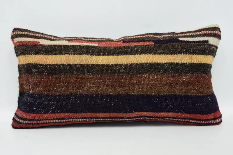 8x16 Brown Pillow Sham, Handmade Kilim Cushion, Cushion Cover, Kilim Pillow Cover, Ethnic Pillow Cover Cushion Case, Vintage Kilim Pillow - 1