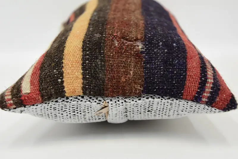 8x16 Brown Pillow Sham, Handmade Kilim Cushion, Cushion Cover, Kilim Pillow Cover, Ethnic Pillow Cover Cushion Case, Vintage Kilim Pillow - 5