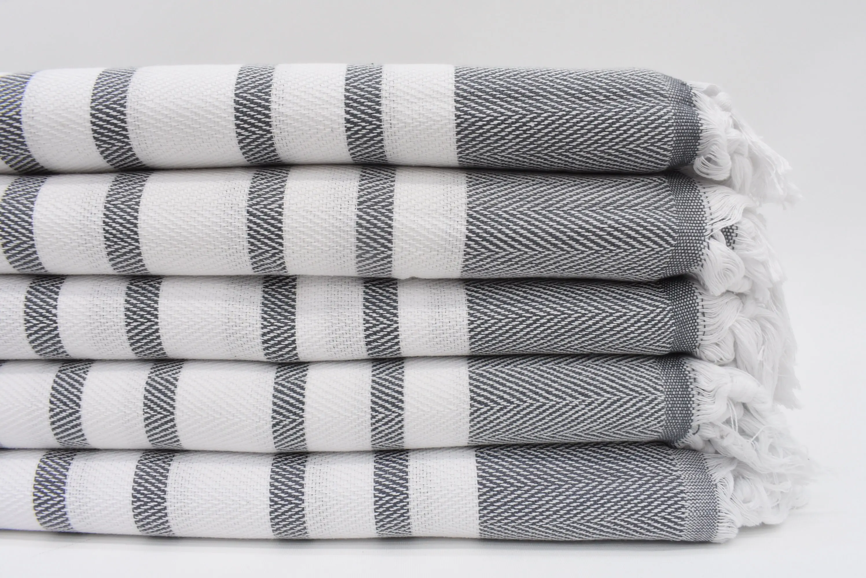 Personalized Towel Bath Dark Gray Chevron, 67x36 Inches - 1