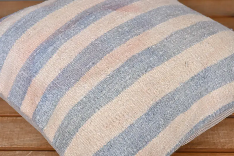 Pillow, 14x14 Beige Pillow Cover, Anatolian Cushion Case, Ikat Pillow Case, Bed Pillow Case, Gift Pillow, Boho Pillow, Handmade Kilim Cushion - 3