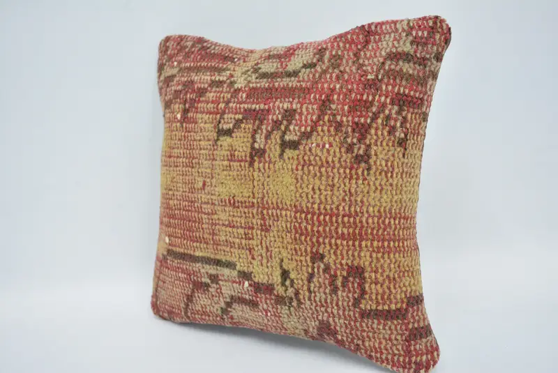 12x12 Green Pillow Cover, Throw Kilim Pillow, Cushion Cover, Vintage Cushion, Vintage Pillow, Handmade Kilim Cushion, Sustainable Cushion Cover - 4