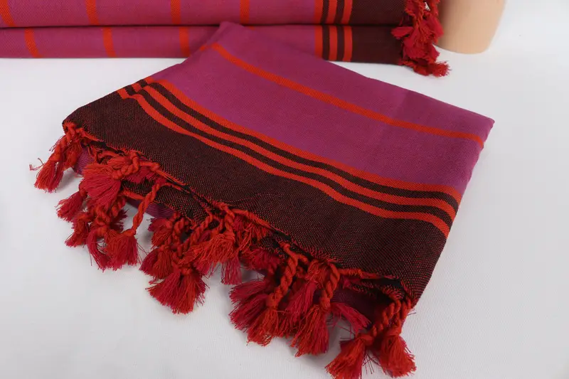 Gift For The Home Decor, Personalized Gifts, Employee Gifts, Gift For Him, 68x40 Cotton Striped Towel, Organic Turkish towel, Custom Bath Towel - 5